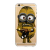 Vintage Coloful Me Yellow Minion Clear Back Case