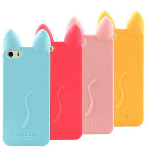 Cute Soft Silicone Case For Mobile Phones