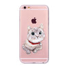 Transparent Fashion Love Cat Cases For Mobile Phone